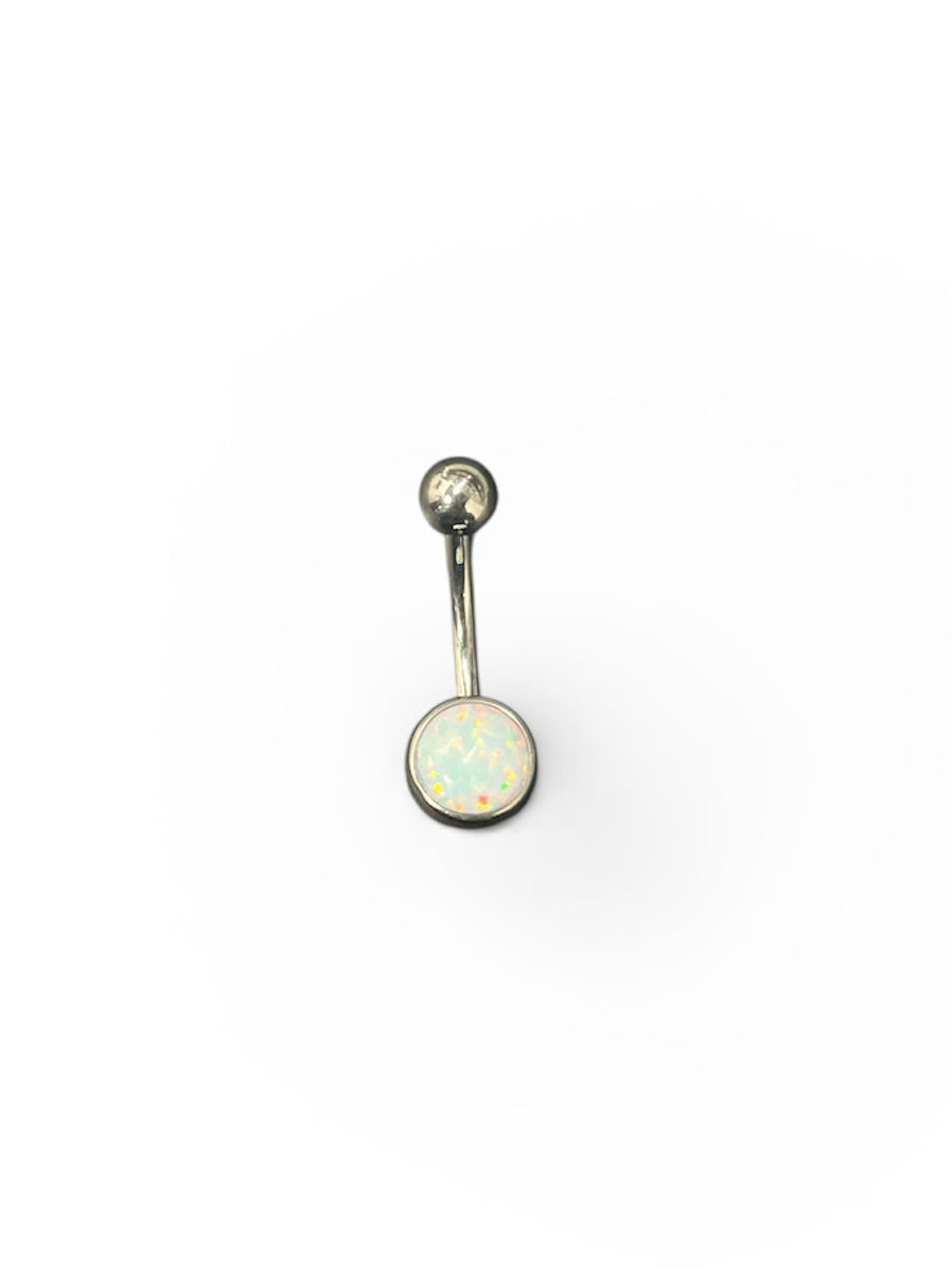 Navel Jewellery White Opal
