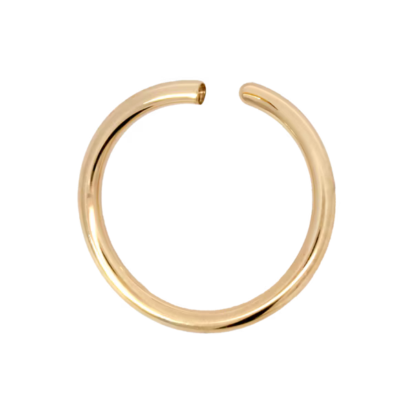 Gold Cup Divot Seam Ring