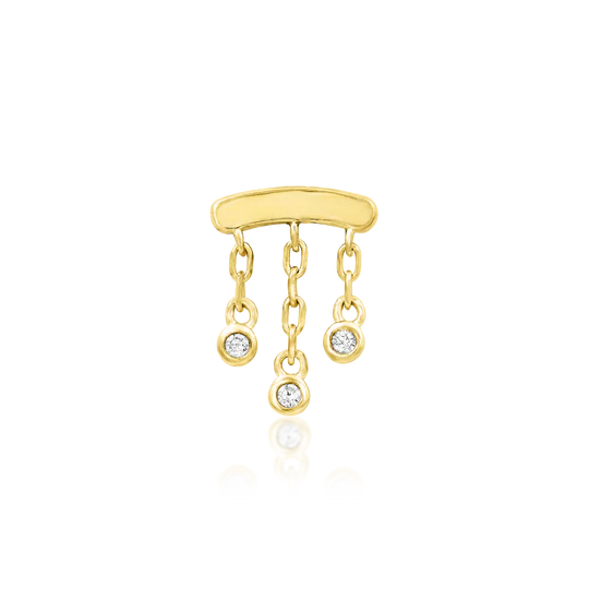 Delilah - Yellow Gold Threadless End