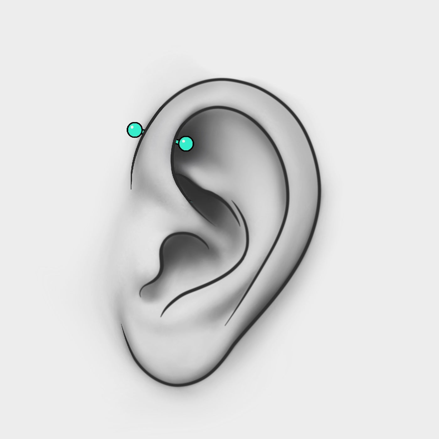 Piercing Forward Helix