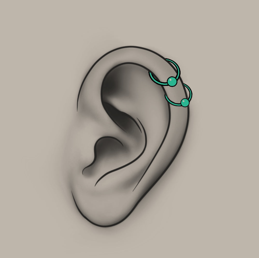 Piercing - 2 Helix