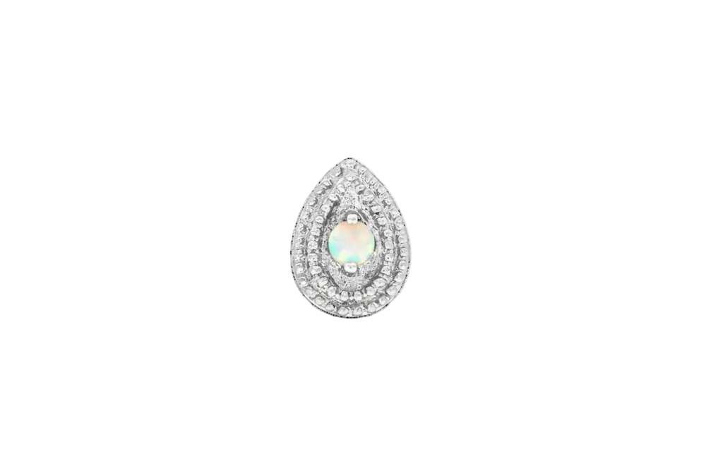 Pear Opal Double Millgrain