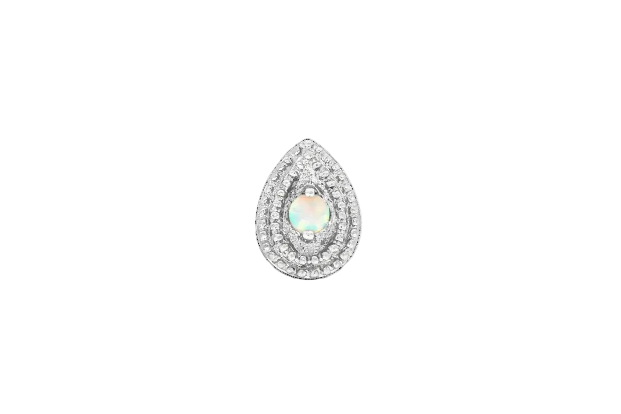 Pear Opal Double Millgrain