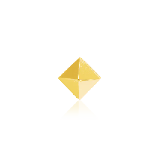 Gold Pyramid Threadless End
