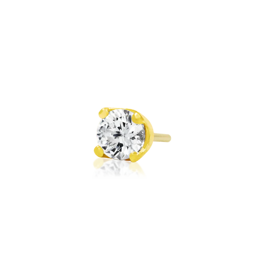 Prong Set Cz Threadless End