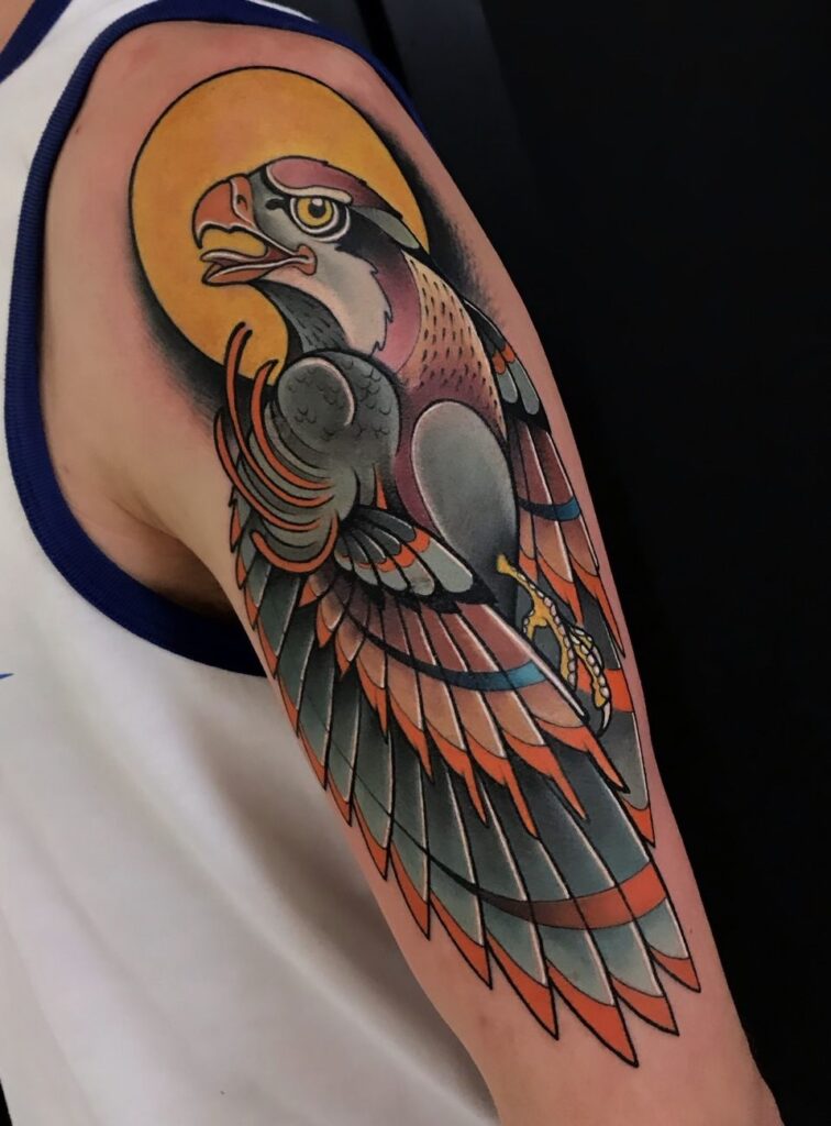 Hawk tattoo